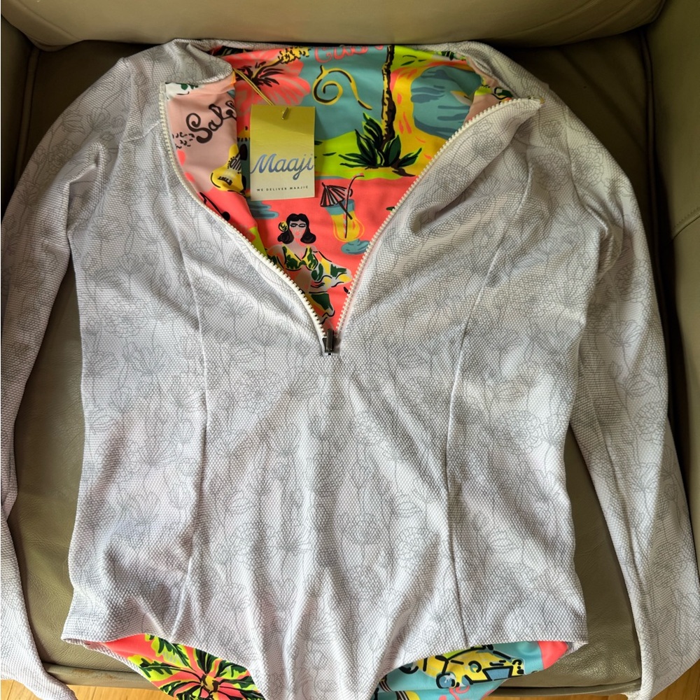 Maaji Multicolor Tropical Swimsuit (Rashguard)